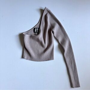 Alp N Rock Vigga Sweater Top Camel Ribbed Top XS